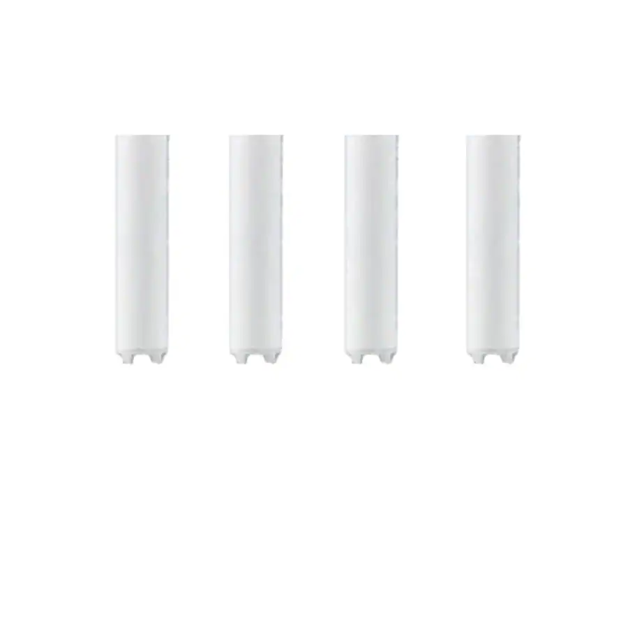 Fyra smala vita filter